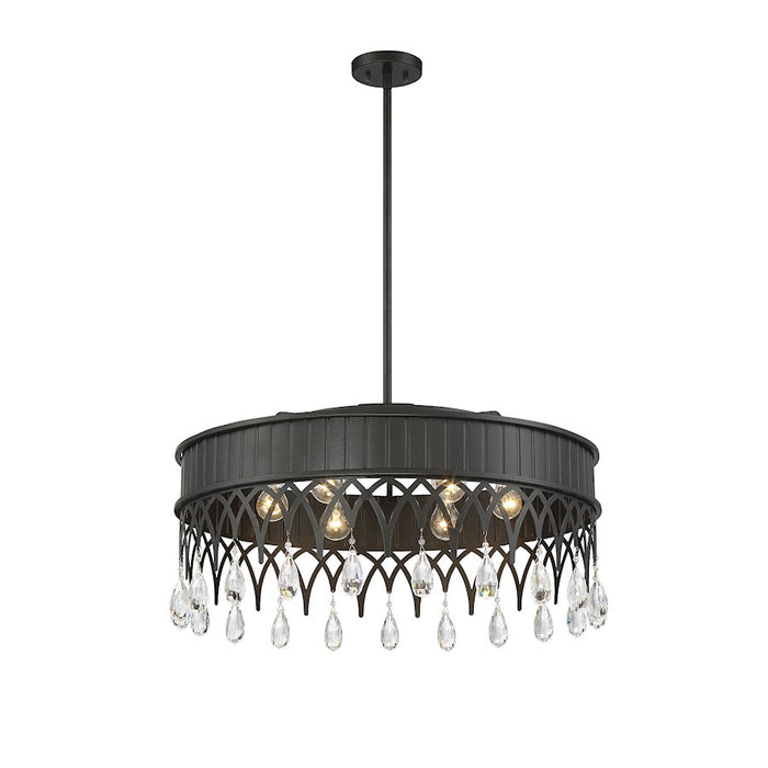 Savoy House Lenoir 6 Light Pendant, Olde Gray