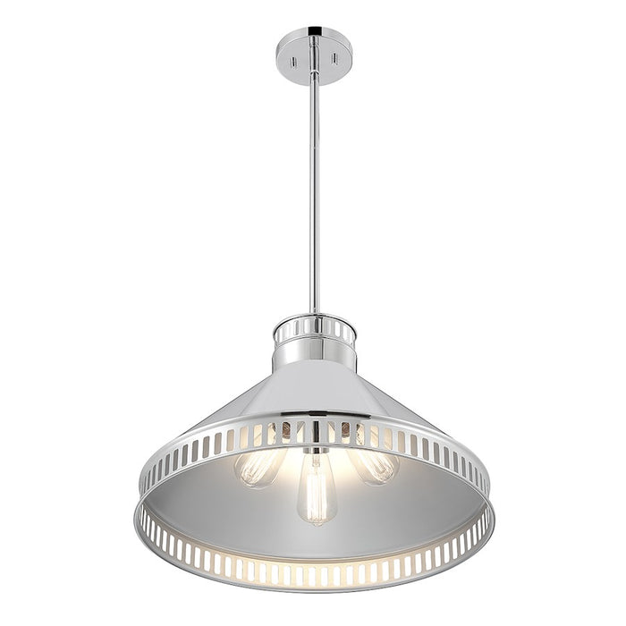 Savoy House Seagram 3-Light Pendant, Polished Nickel