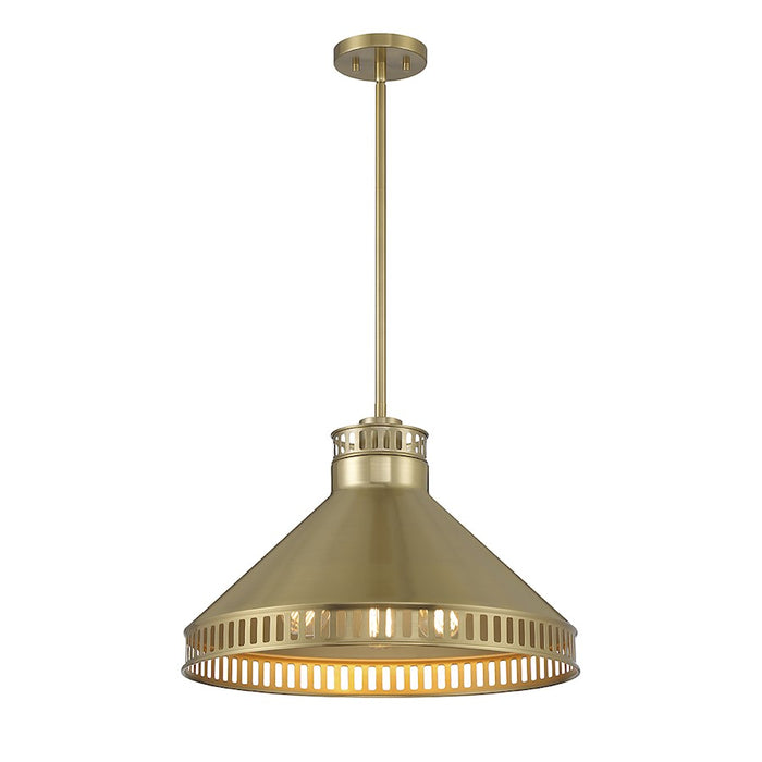 Savoy House Seagram 3-Light Pendant, Warm Brass - 7-8801-3-322