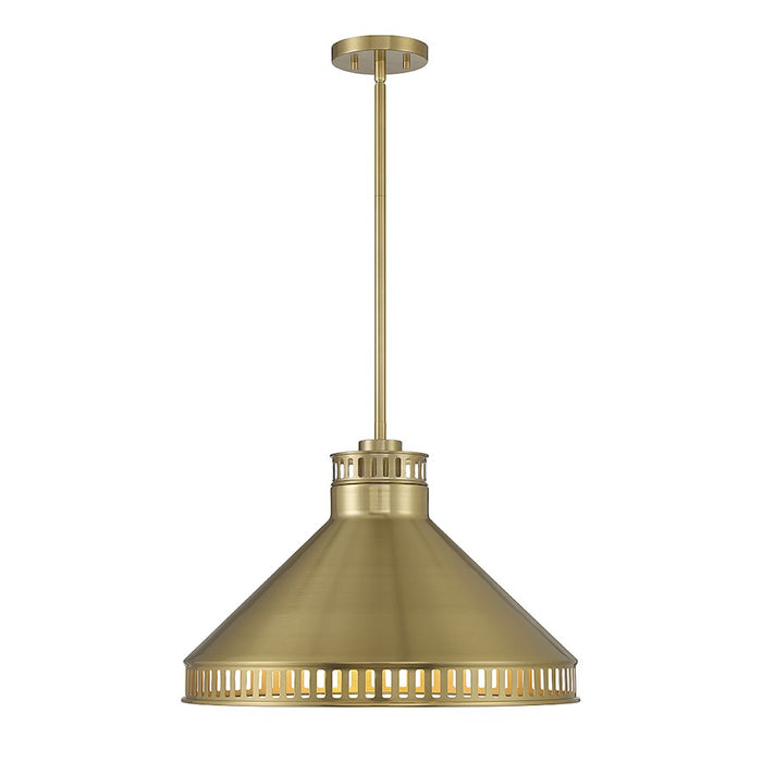 Savoy House Seagram 3-Light Pendant, Warm Brass