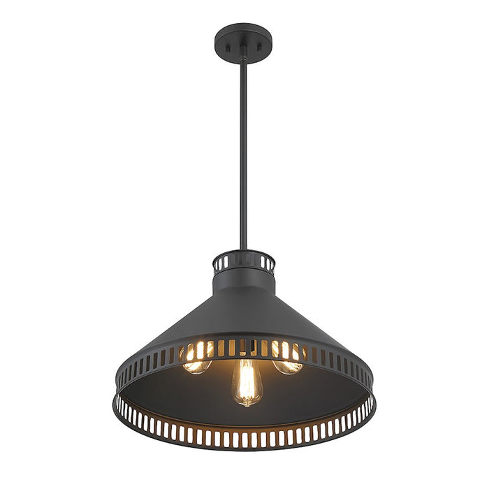 Savoy House Seagram 3-Light Pendant, Matte Black