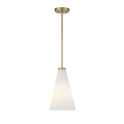 Savoy House Bristol 1-Light Pendant, Warm Brass - 7-8840-1-322