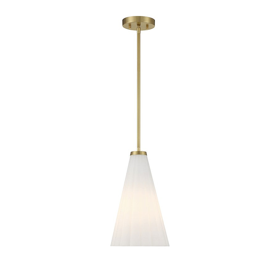 Savoy House Bristol 1-Light Pendant, Warm Brass - 7-8840-1-322