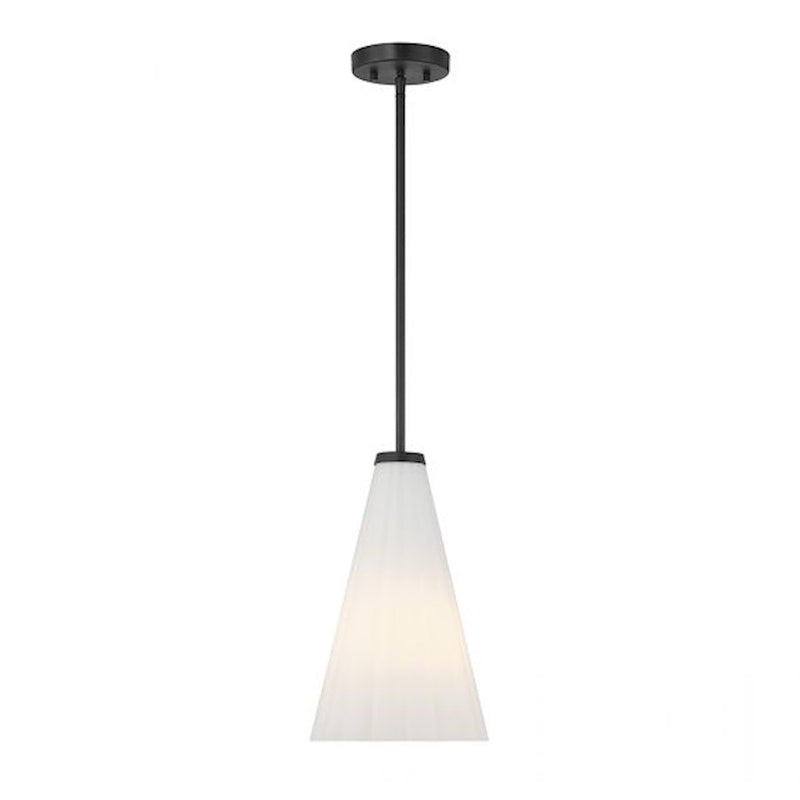 Savoy House Bristol 1-Light Pendant, Matte Black - 7-8840-1-89