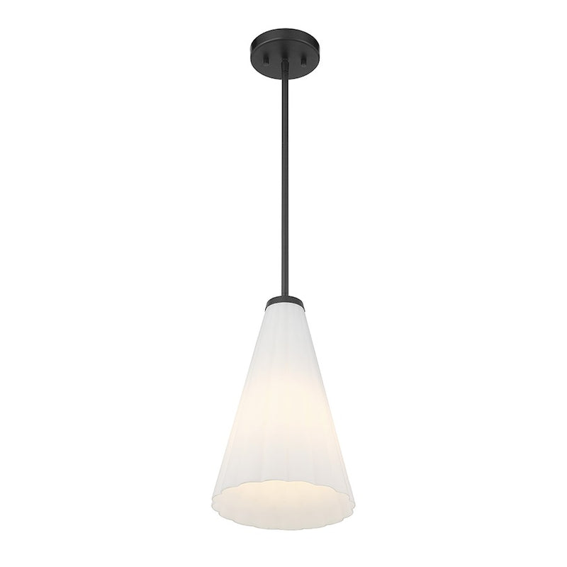 Savoy House Bristol 1-Light Pendant, Matte Black