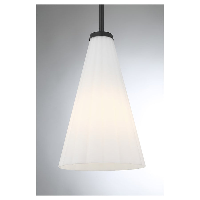 Savoy House Bristol 1-Light Pendant, Matte Black