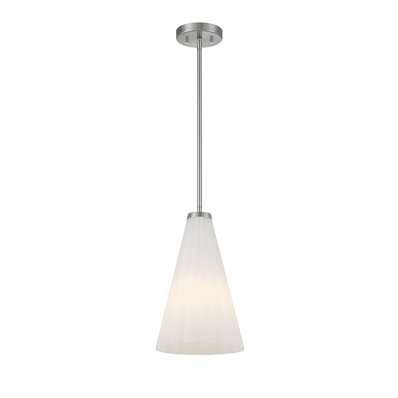 Savoy House Bristol 1-Light Pendant, Satin Nickel