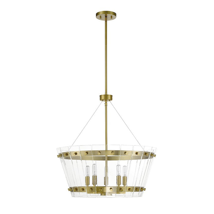 Savoy House Ventari 5-Light Pendant, Warm Brass