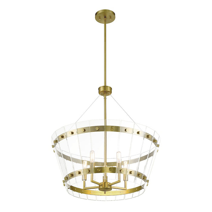 Savoy House Ventari 5-Light Pendant, Warm Brass