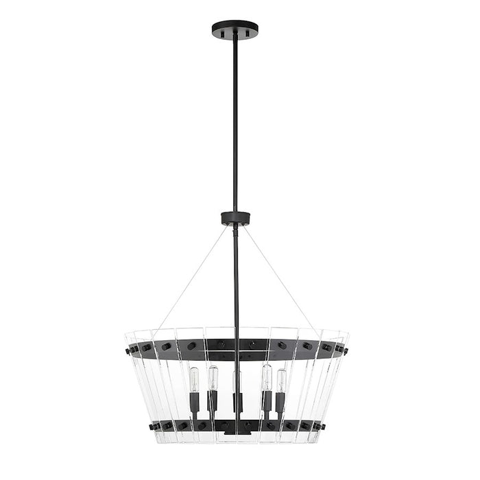 Savoy House Ventari 5-Light Pendant, Matte Black