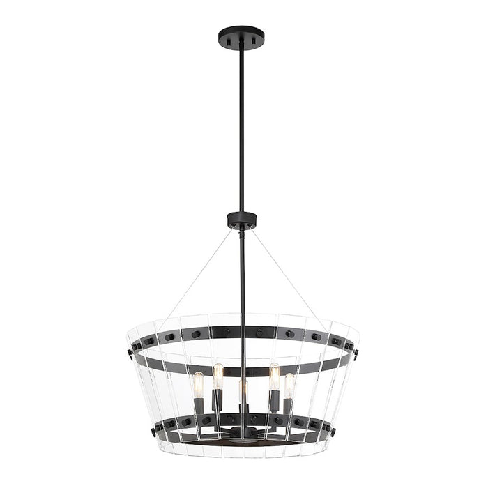 Savoy House Ventari 5-Light Pendant, Matte Black