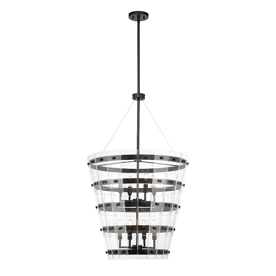 Savoy House Ventari 8-Light Pendant, Matte Black - 7-8859-8-89