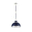 Savoy House Corning 1-Light Pendant, Navy/Polished Nickel Accents