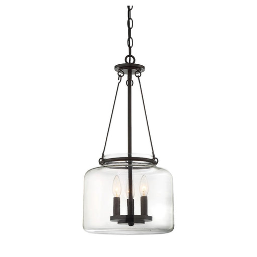 Savoy House Akron 3-Light Pendant, English Bronze - 7-9006-3-13