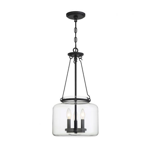 Savoy House Akron 3-Light Pendant, Matte Black - 7-9006-3-89