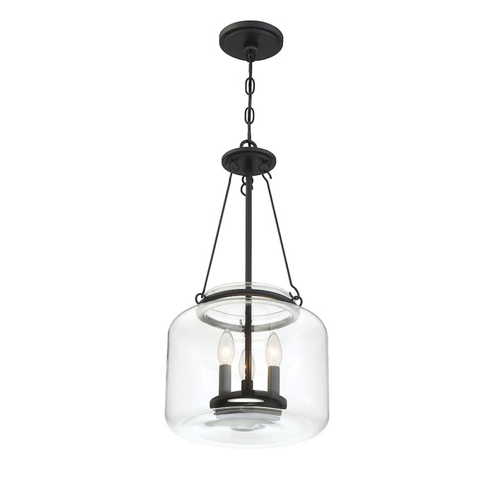 Savoy House Akron 3-Light Pendant, Matte Black