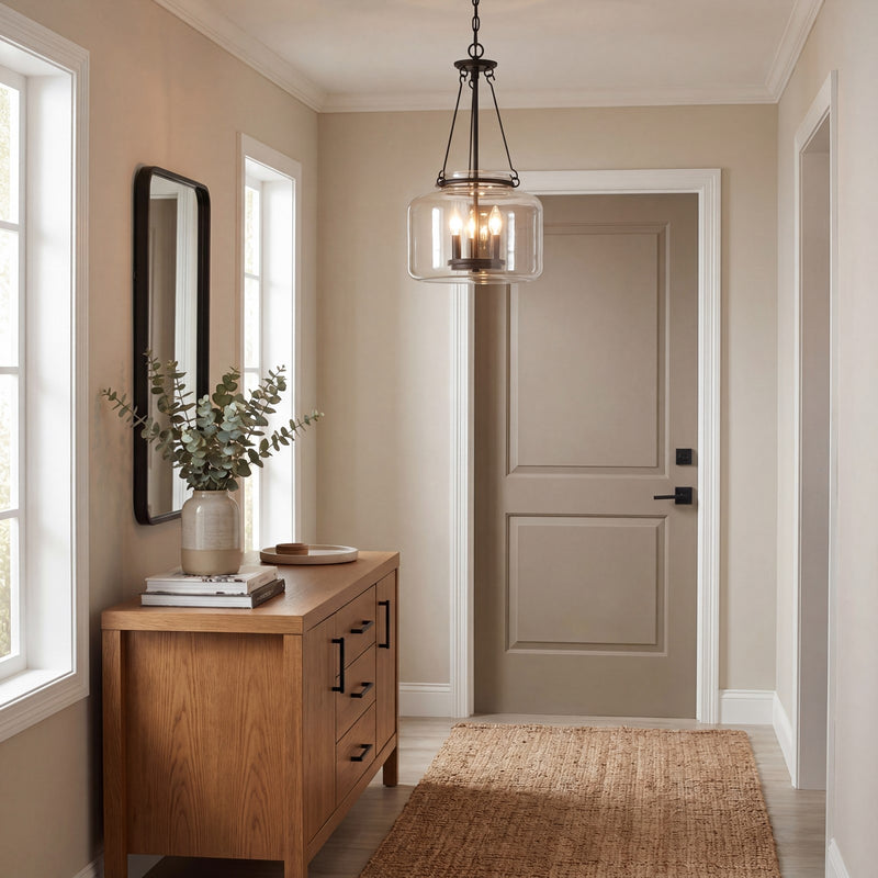Savoy House Akron 3-Light Pendant, Matte Black