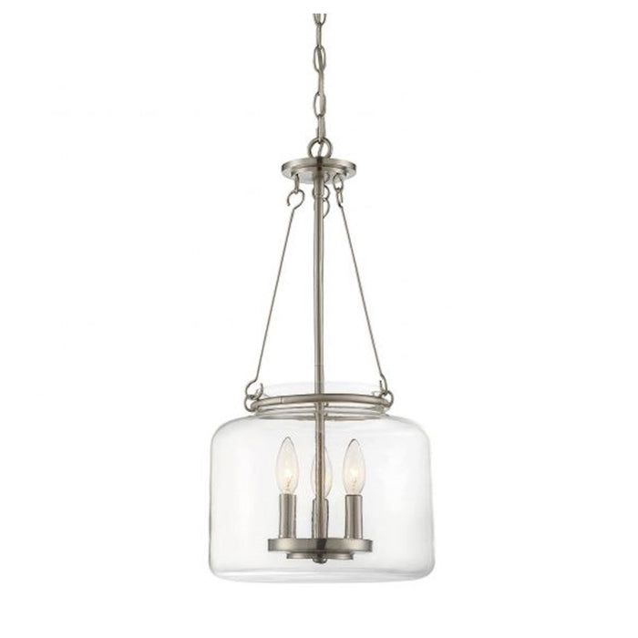 Savoy House Akron 3-Light Pendant, Satin Nickel - 7-9006-3-SN