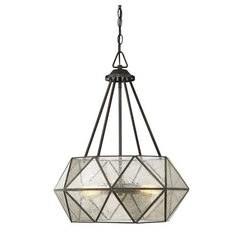 Savoy House Tartan 4-Light Pendant, Oiled Burnished Bronze