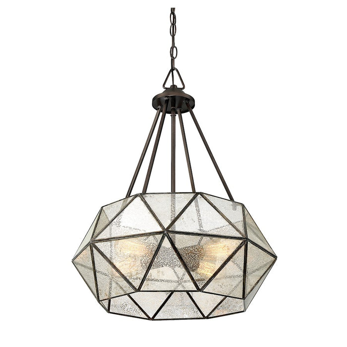 Savoy House Tartan 4-Light Pendant, Oiled Burnished Bronze