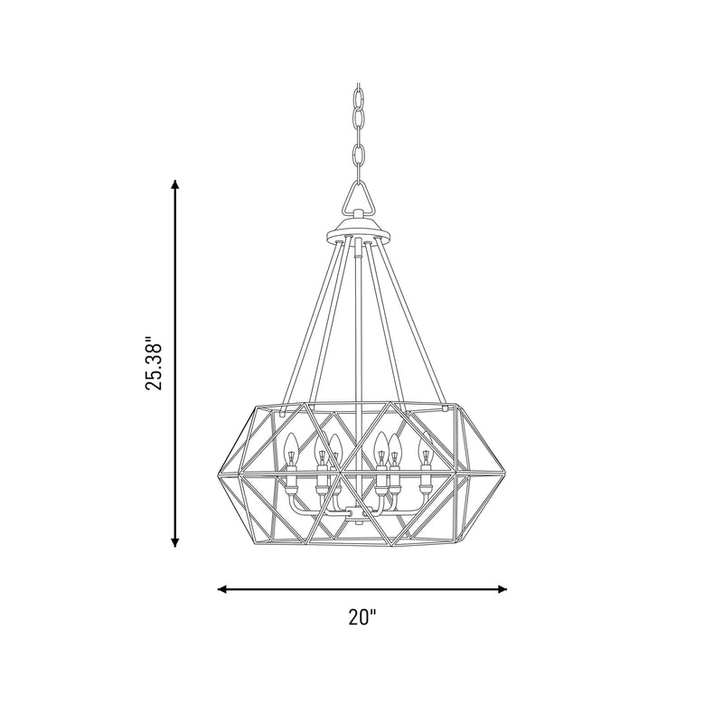 Savoy House Tartan 4-Light Pendant, Oiled Burnished Bronze