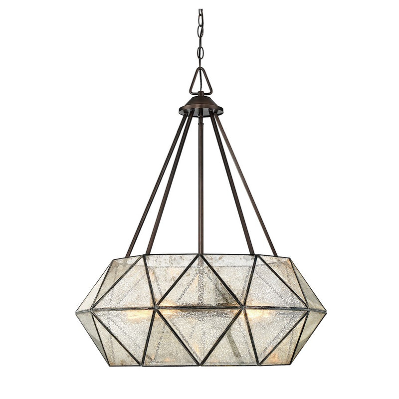 Savoy House Tartan 5-Light Pendant, Oiled Burnished Bronze