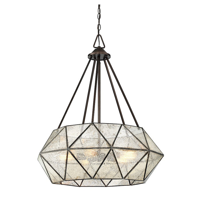 Savoy House Tartan 5-Light Pendant, Oiled Burnished Bronze