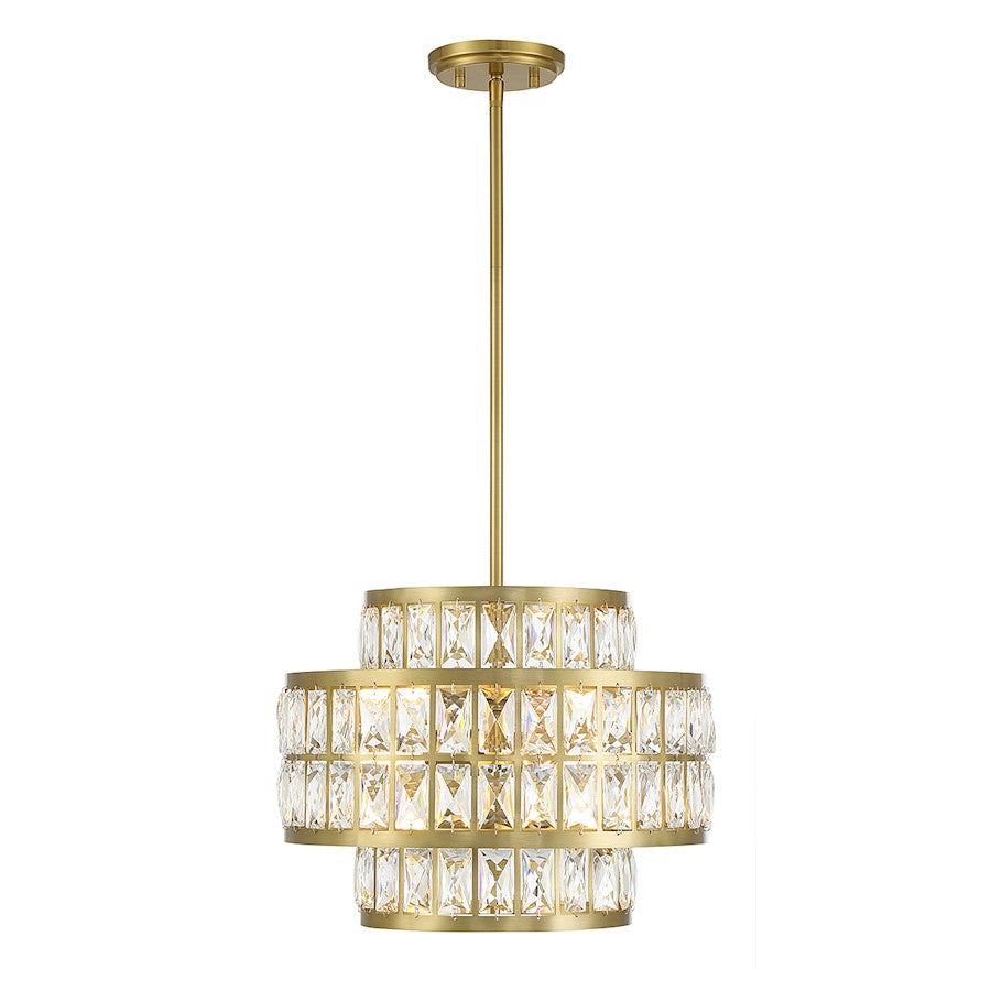 Savoy House Renzo 3-Light Pendant, Warm Brass - 7-9044-3-322