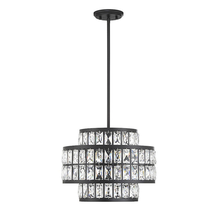 Savoy House Renzo 3-Light Pendant, Matte Black