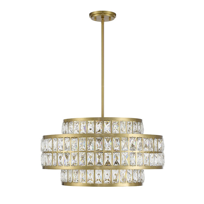 Savoy House Renzo 4-Light Pendant, Warm Brass