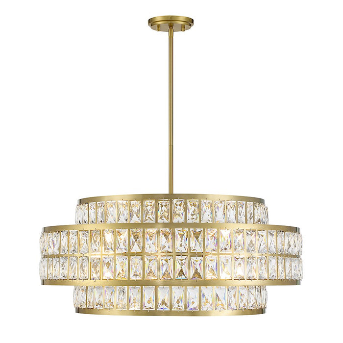 Savoy House Renzo 6-Light Pendant, Warm Brass - 7-9048-6-322