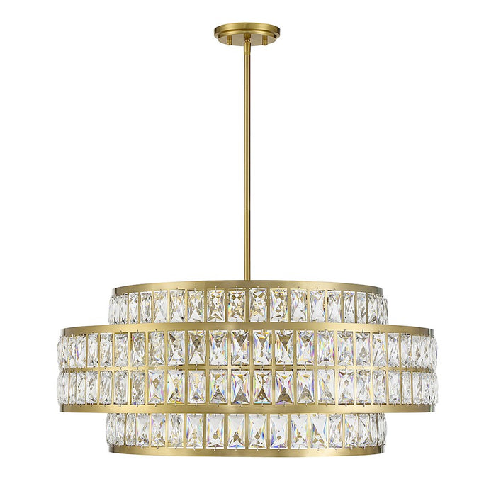 Savoy House Renzo 6-Light Pendant, Warm Brass