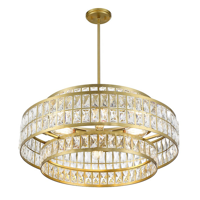 Savoy House Renzo 6-Light Pendant, Warm Brass