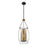 Savoy House Dunbar 1-Light Pendant, Warm Brass/Bronze Accents