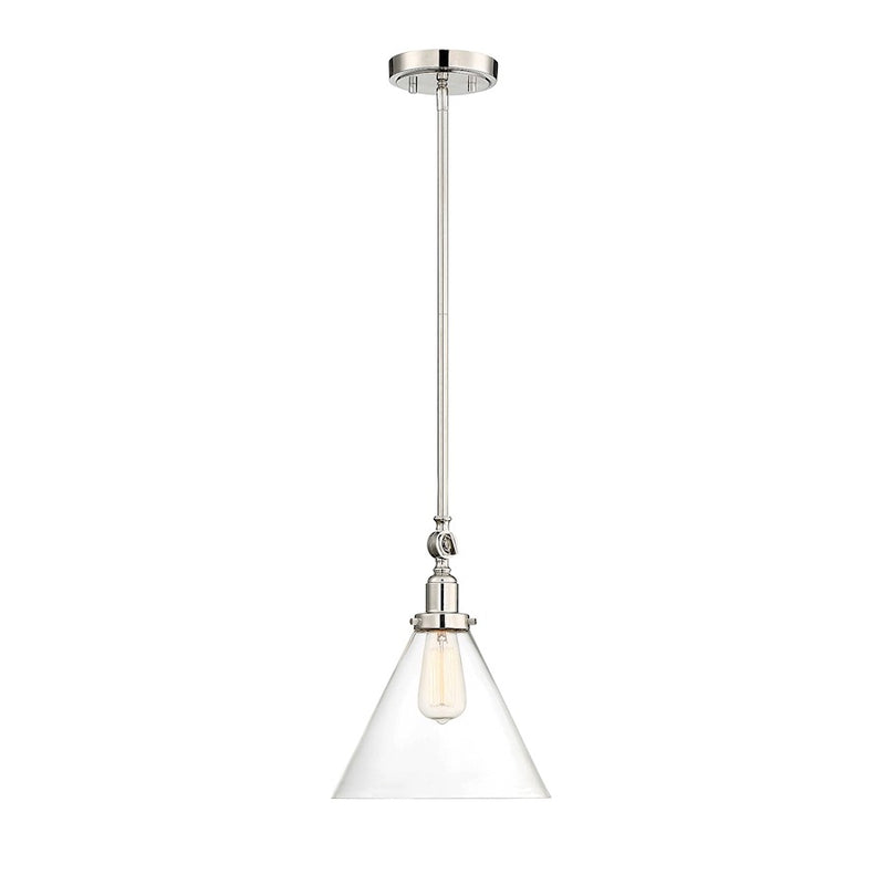 Savoy House Drake 1-Light Pendant, Polished Nickel