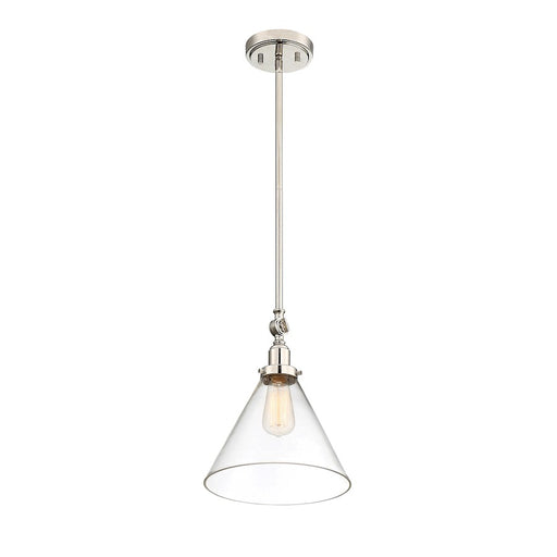 Savoy House Drake 1-Light Pendant, Polished Nickel