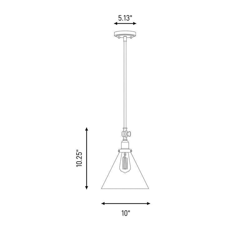 Savoy House Drake 1-Light Pendant, English Bronze