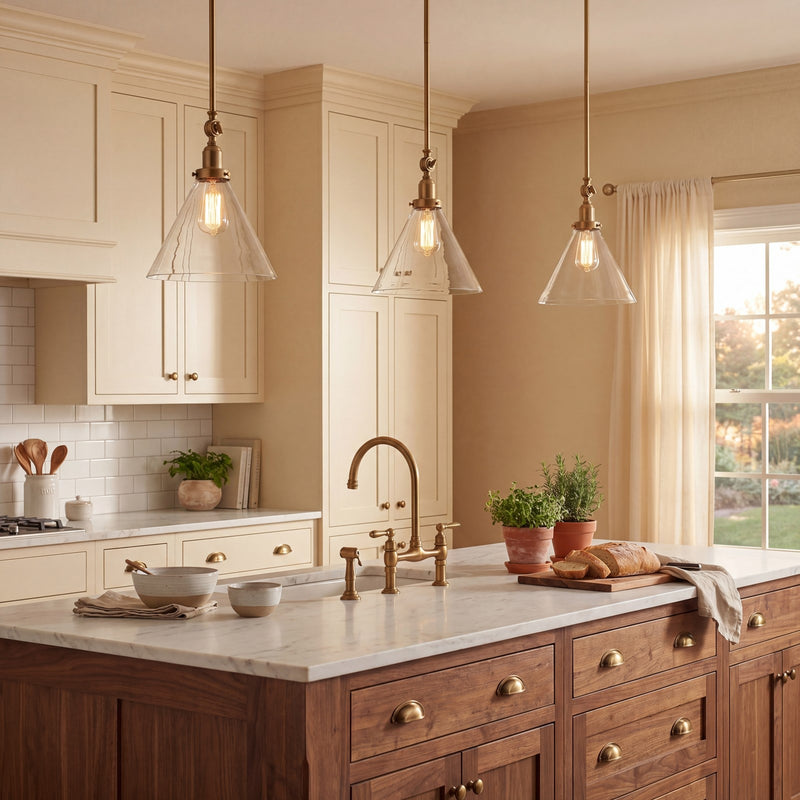 Savoy House Drake 1-Light Pendant, Warm Brass