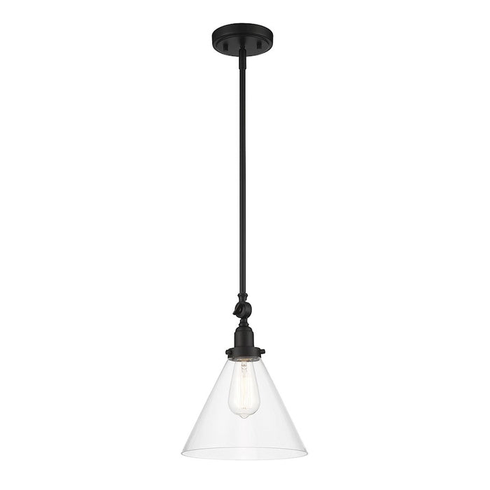 Savoy House Drake 1-Light Pendant, Matte Black