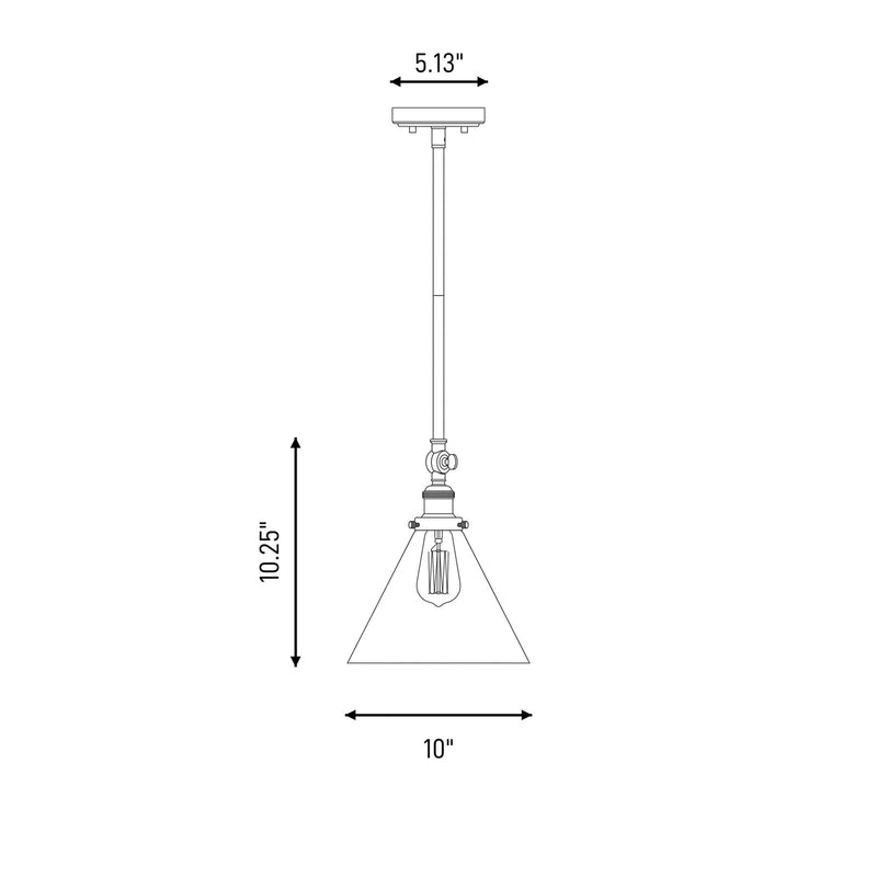Savoy House Drake 1-Light Pendant, Satin Nickel