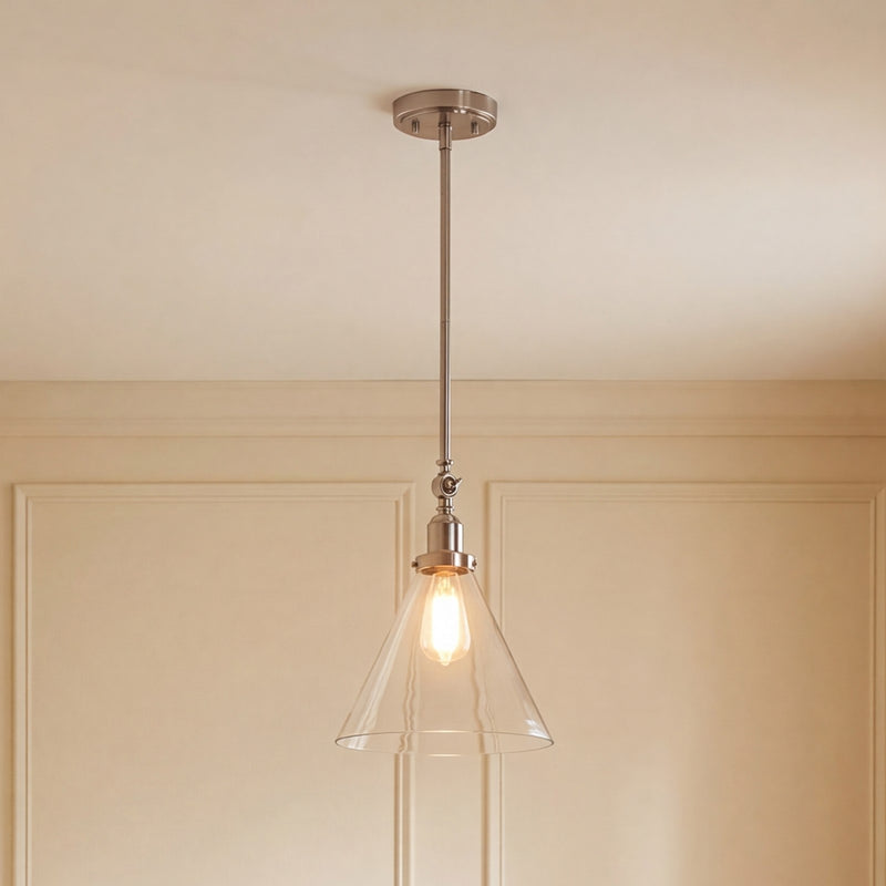 Savoy House Drake 1-Light Pendant, Satin Nickel