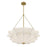 Savoy House Coppell 3 Lt Pendant, Sheer White, Warm Brass