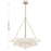 Savoy House Coppell 3 Lt Pendant, Sheer White, Warm Brass