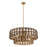 Savoy House Silencio 7 Light Pendant, Riviera Brass