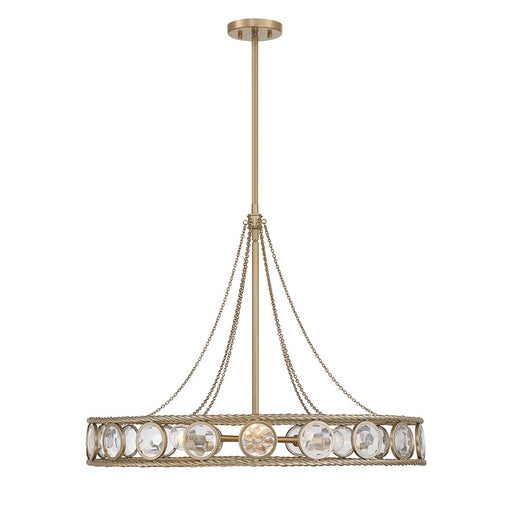 Savoy House Cologne 6 Lt Pendant, Opulent Gold - 7-9380-6-338