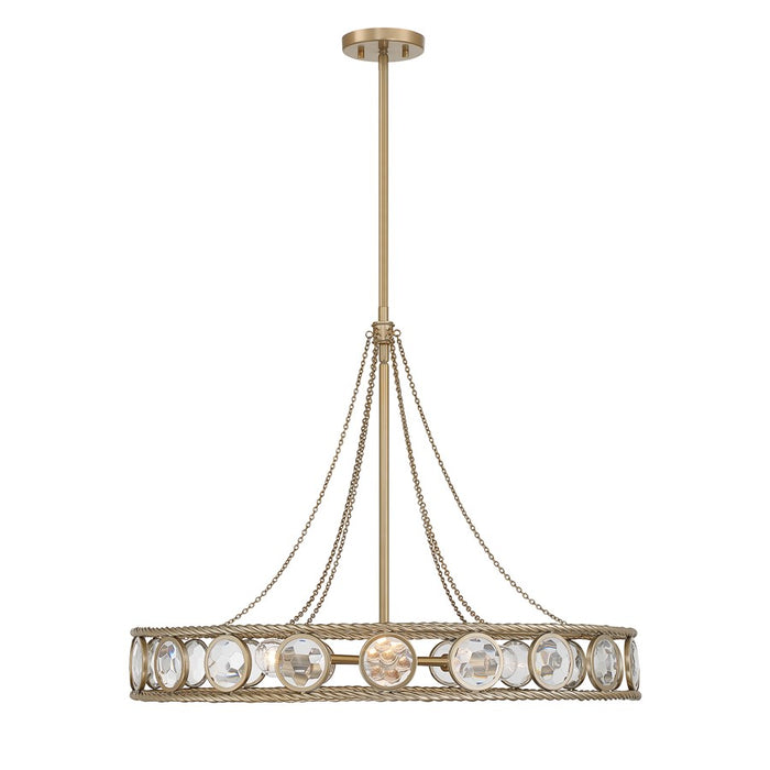 Savoy House Cologne 6 Lt Pendant, Opulent Gold - 7-9380-6-338