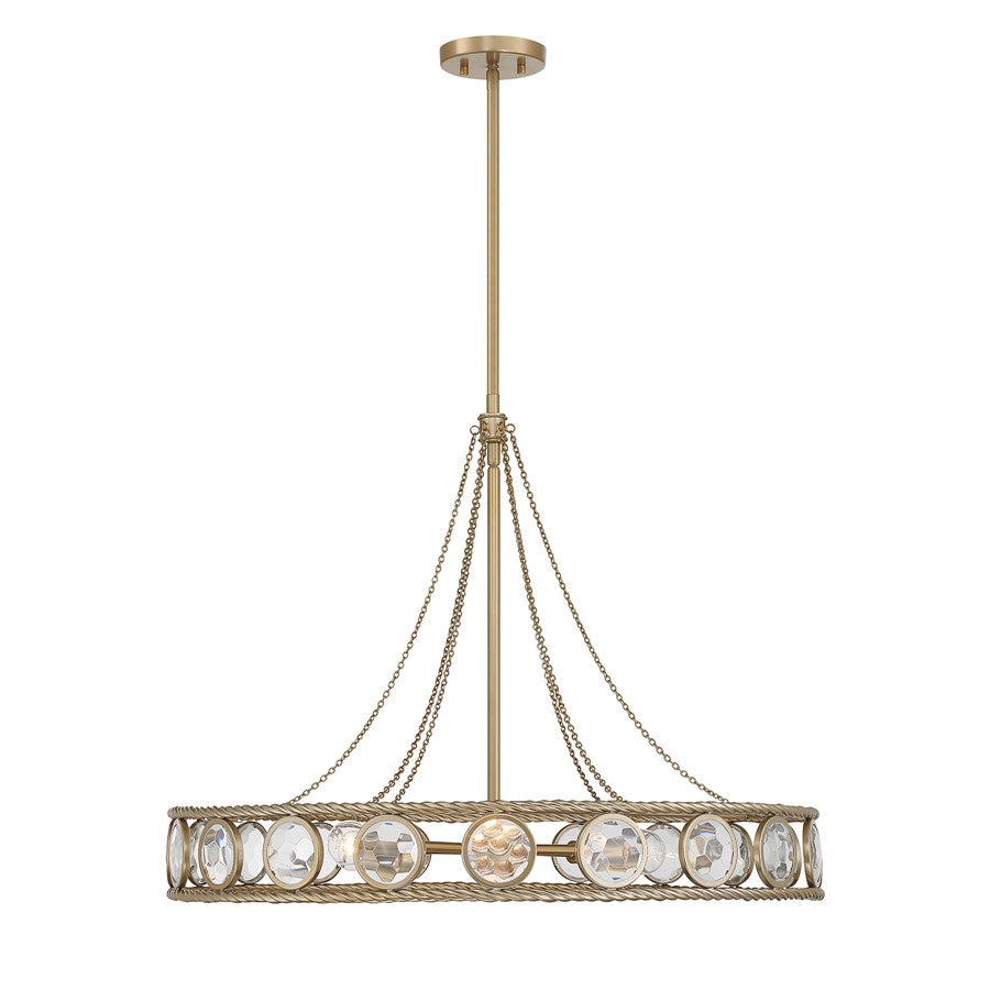 Savoy House Cologne 6 Lt Pendant, Opulent Gold - 7-9380-6-338