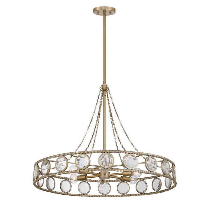 Savoy House Cologne 6 Lt Pendant, Opulent Gold