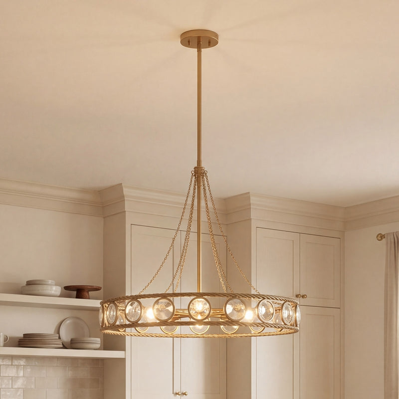 Savoy House Cologne 6 Lt Pendant, Opulent Gold