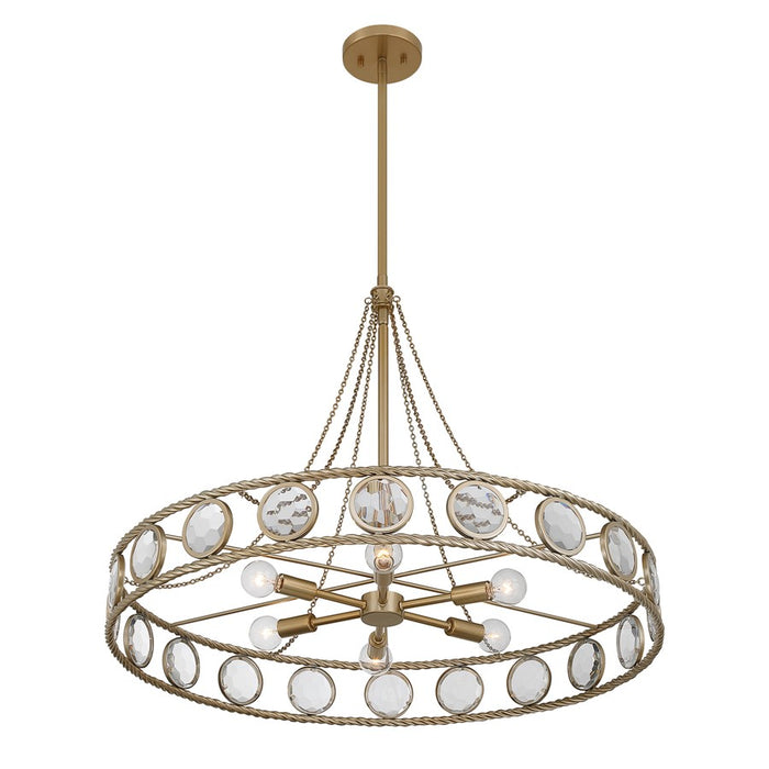 Savoy House Cologne 6 Lt Pendant, Opulent Gold
